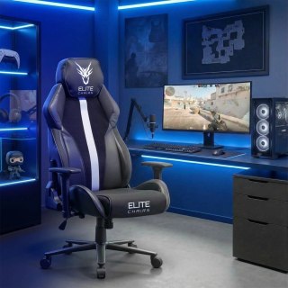 Fotel Gamingowy Obrotowy NEXON Czarny/Biały Nowoczesny