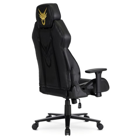 Fotel Gamingowy Obrotowy NEXON Czarny/Żółty Nowoczesny