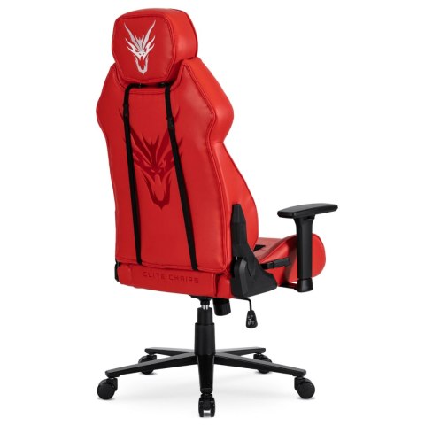 Fotel Gamingowy Obrotowy NEXON Czerwony Nowoczesny