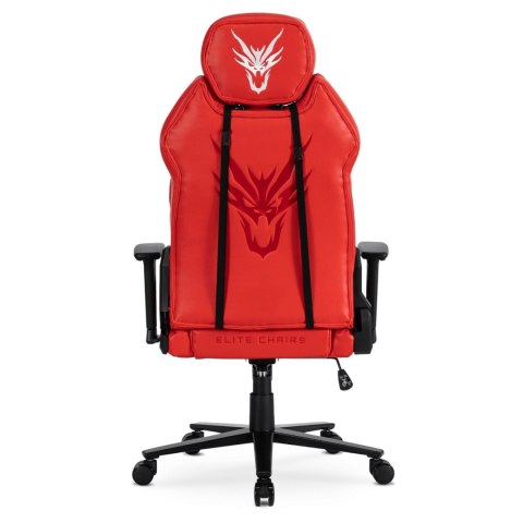Fotel Gamingowy Obrotowy NEXON Czerwony Nowoczesny