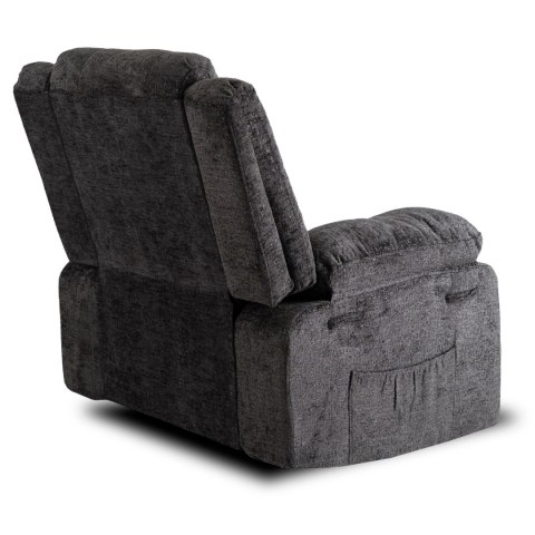 Fotel Rozkładany ARTURO Czarny Welurowy