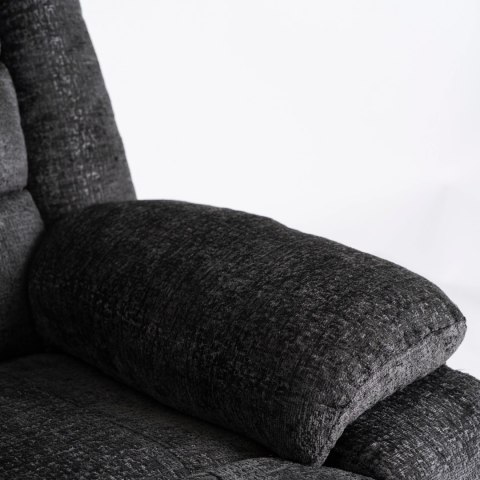 Fotel Rozkładany ARTURO Czarny Welurowy