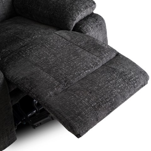 Fotel Rozkładany ARTURO Czarny Welurowy