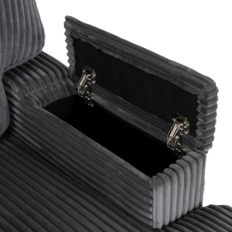 Fotel Wypoczynkowy NEO Szary Sztruksowy