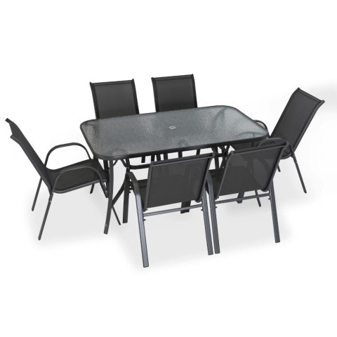 Zestaw Mebli Ogrodowych NEBRASKA Czarny