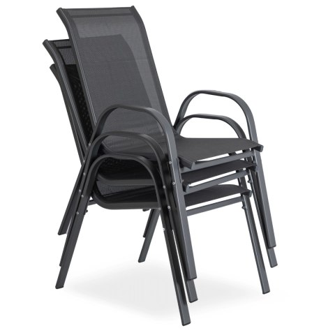 Zestaw Mebli Ogrodowych NEBRASKA Czarny