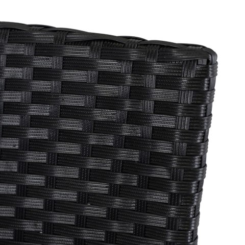 Zestaw Mebli Ogrodowych POMONA Czarny/Beżowy