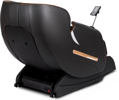 Fotel Masujący VX MAX Wypoczynkowy Brązowy Ekoskóra Nowoczesny Angielski