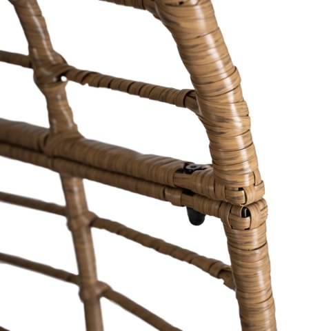 Fotel Ogrodowy MADISON Kokon Wypoczynkowy Szary Nowoczesny Boho