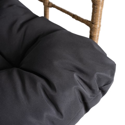 Fotel Ogrodowy MADISON Kokon Wypoczynkowy Szary Nowoczesny Boho