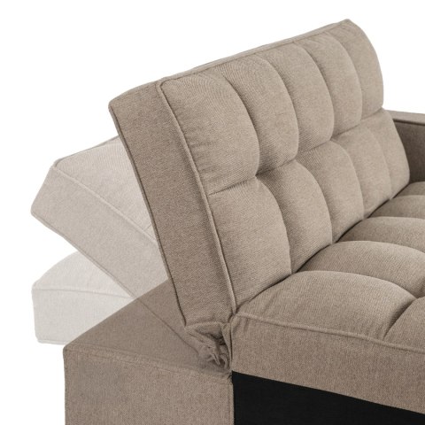 Fotel Rozkładany CORRA do Spania Ciemnobeżowy