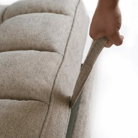 Fotel Rozkładany CORRA do Spania Ciemnobeżowy