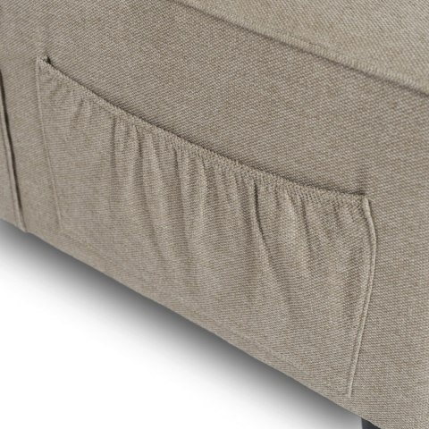 Fotel Rozkładany IBERIS 67 cm do Spania Beżowy