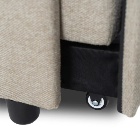 Fotel Rozkładany IBERIS 67 cm do Spania Beżowy