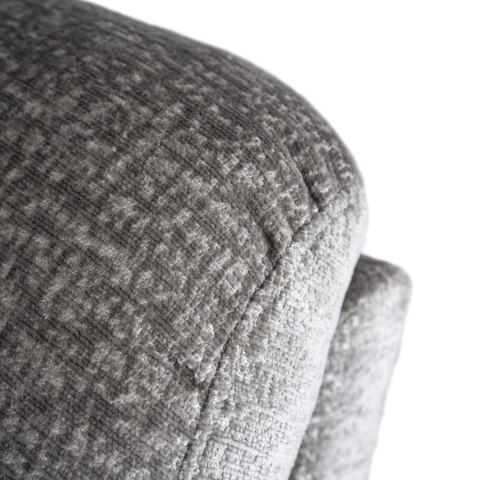 Fotel Rozkładany Masujący BRUCE z Funkcją Kołyski Szary Welurowy