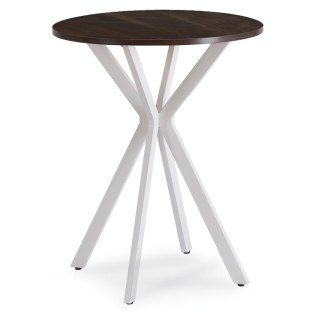 Stół LAUREN 60 cm Orzech/Biały