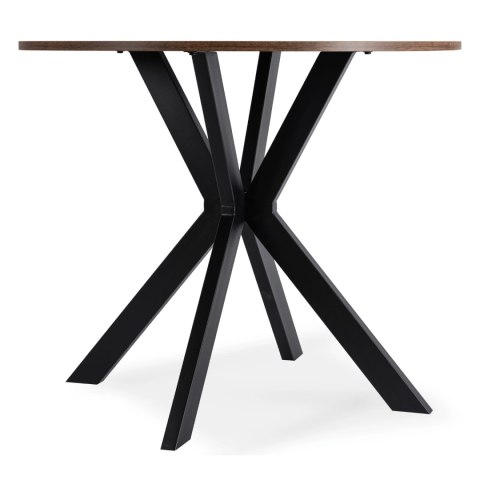 Stół LAUREN 80 cm Dąb Rustykalny/Czarny