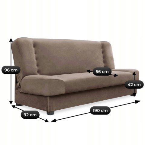 Wersalka Rozkładana PIANO Beżowa