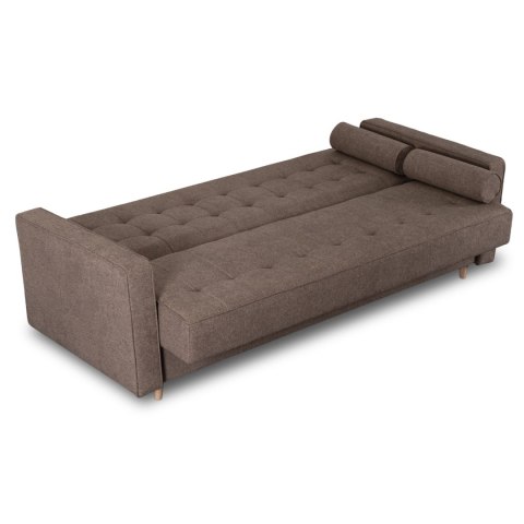 Zestaw 2x Sofa Rozkładana MALTA Brązowa