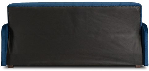 Zestaw 2x Sofa Rozkładana PORTO Granatowa Welurowa