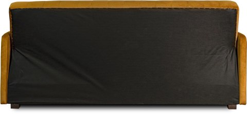 Zestaw 2x Sofa Rozkładana PORTO Musztardowa Welurowa