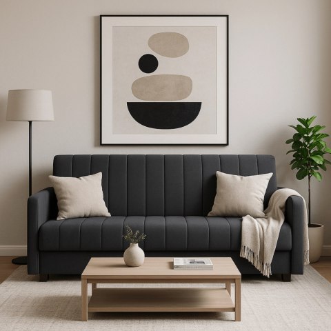 Zestaw 2x Sofa Rozkładana PORTO Szara