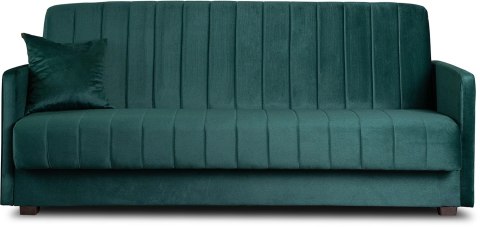 Zestaw 2x Sofa Rozkładana PORTO Zielona Welurowa