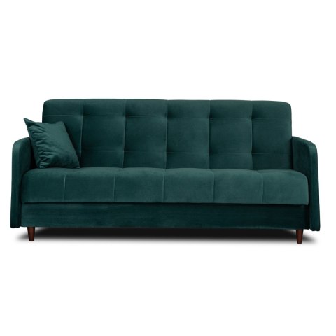 Zestaw 2x Sofa Rozkładana TIVOLI Zielona Welurowa