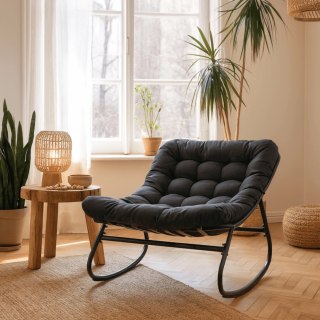 Fotel Bujany AURORA Czarny