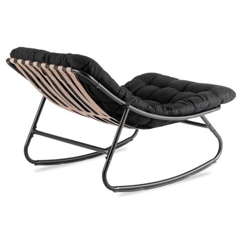 Fotel Bujany AURORA Czarny