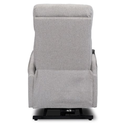Fotel Wypoczynkowy COLTON z Funkcją Wstawania Elektrycznie Rozkładany Szary Nowoczesny