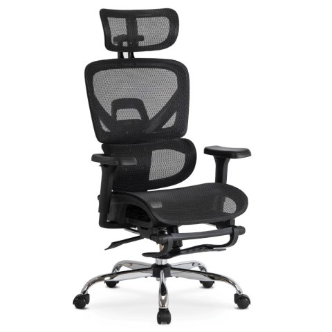 Fotel Biurowy Obrotowy KAIR Czarny Nowoczesny