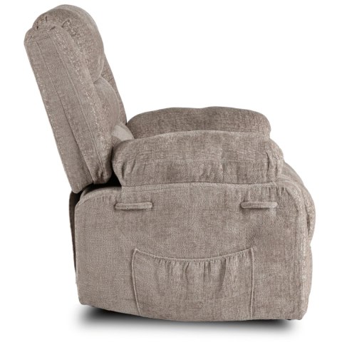 Fotel Rozkładany ARTURO Beżowy Welurowy