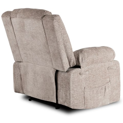 Fotel Rozkładany ARTURO Beżowy Welurowy