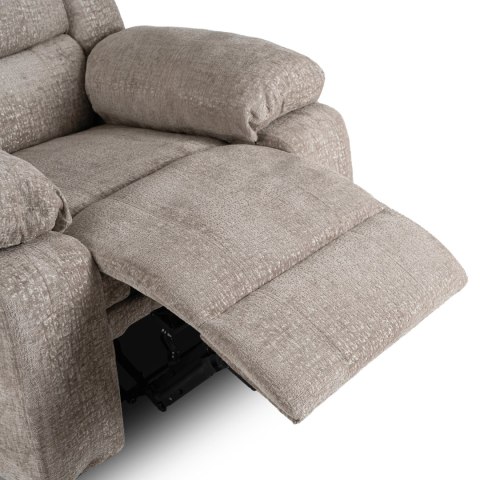 Fotel Rozkładany ARTURO Beżowy Welurowy