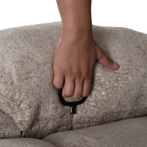 Fotel Rozkładany ARTURO Beżowy Welurowy