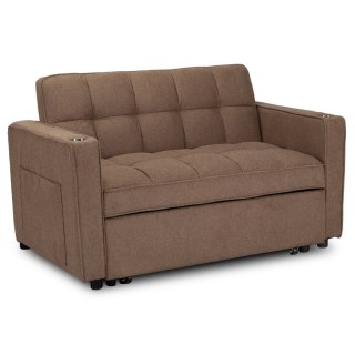 Fotel Rozkładany ASTER do Spania Brązowy