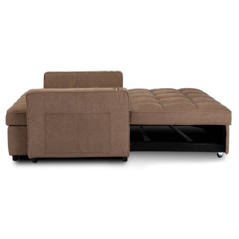 Fotel Rozkładany ASTER do Spania Brązowy