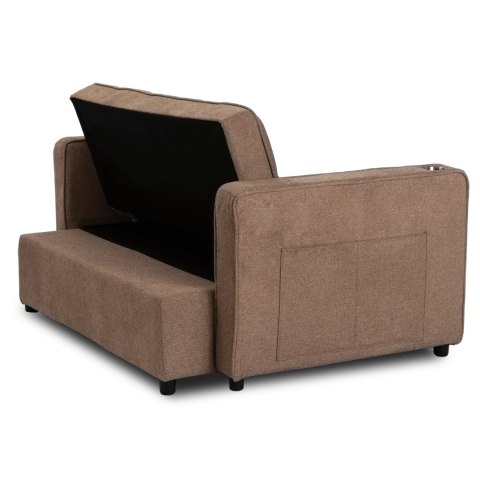 Fotel Rozkładany ASTER do Spania Brązowy