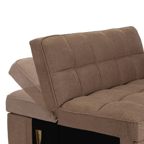 Fotel Rozkładany ASTER do Spania Brązowy