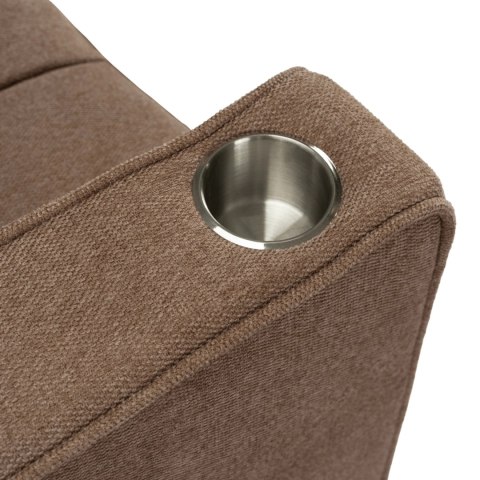 Fotel Rozkładany ASTER do Spania Brązowy