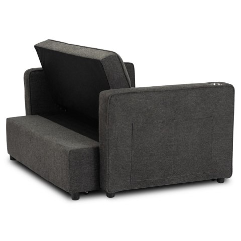 Fotel Rozkładany ASTER do Spania Czarny