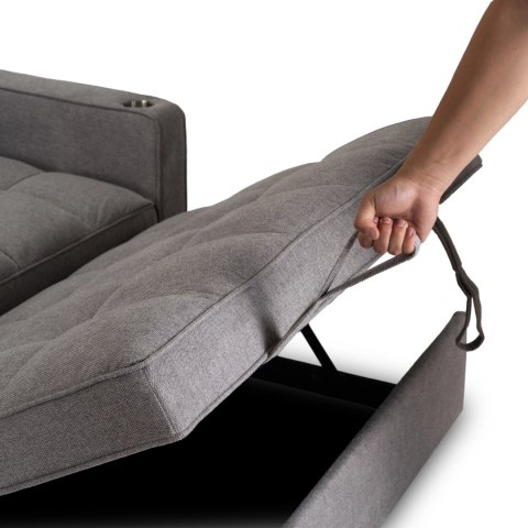 Fotel Rozkładany ASTER do Spania Szary