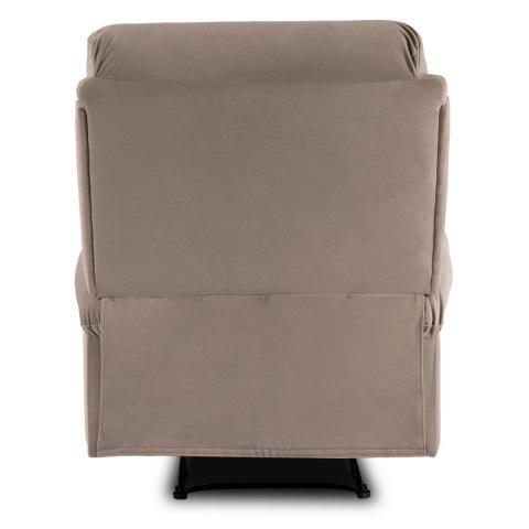 Fotel Rozkładany KOBE Beżowy Welurowy