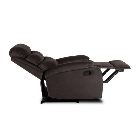 Fotel Rozkładany KOBE Brązowy Welurowy