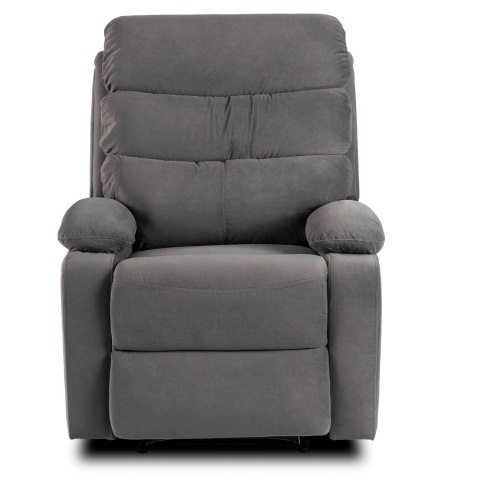 Fotel Rozkładany KOBE Szary Welurowy