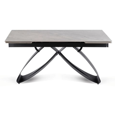 Stół LUIGI Ceramiczny Rozkładany 160-240 cm Szary Marmur/Czarny