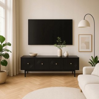 Szafka RTV MARLEN 155 cm Czarna