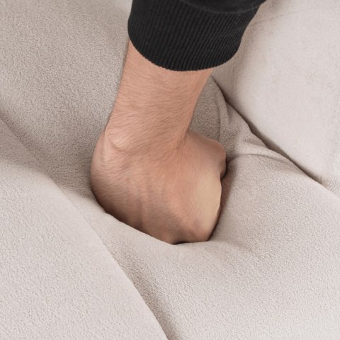 Fotel Wypoczynkowy do Salonu BENDER Kremowy Nowoczesny