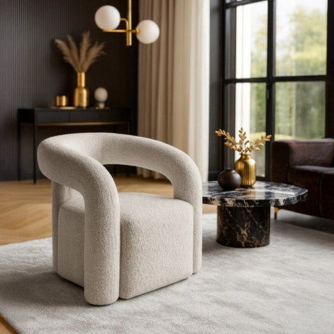 Fotel Wypoczynkowy do Salonu BRAZIL Szary Nowoczesny